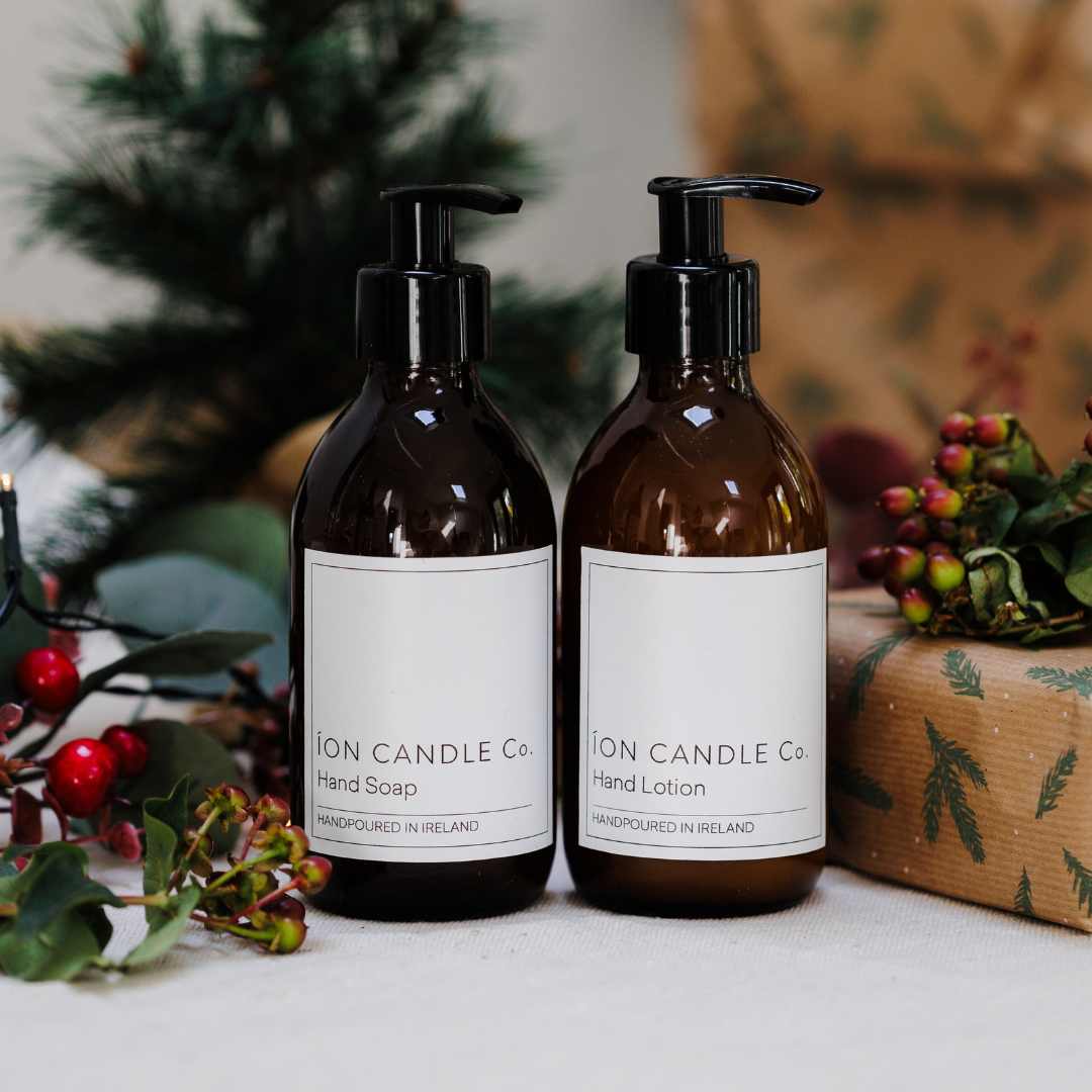 Hand soap & Lotion 250ml glass bottles and 100ml room spray in frankincense and myrrh