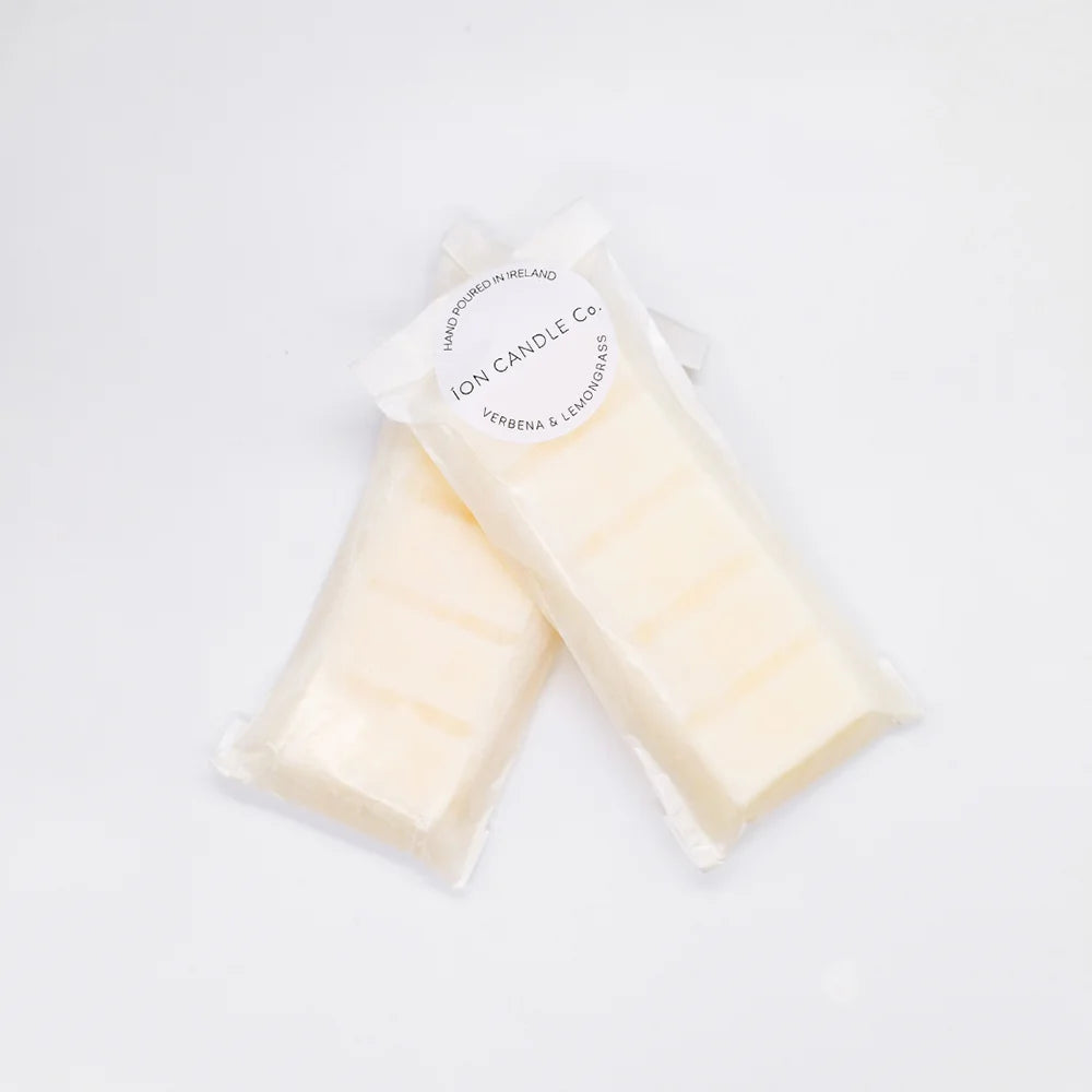 Ion Candle Co. - Luxury scented verbena and lemongrass wax melts against a white background