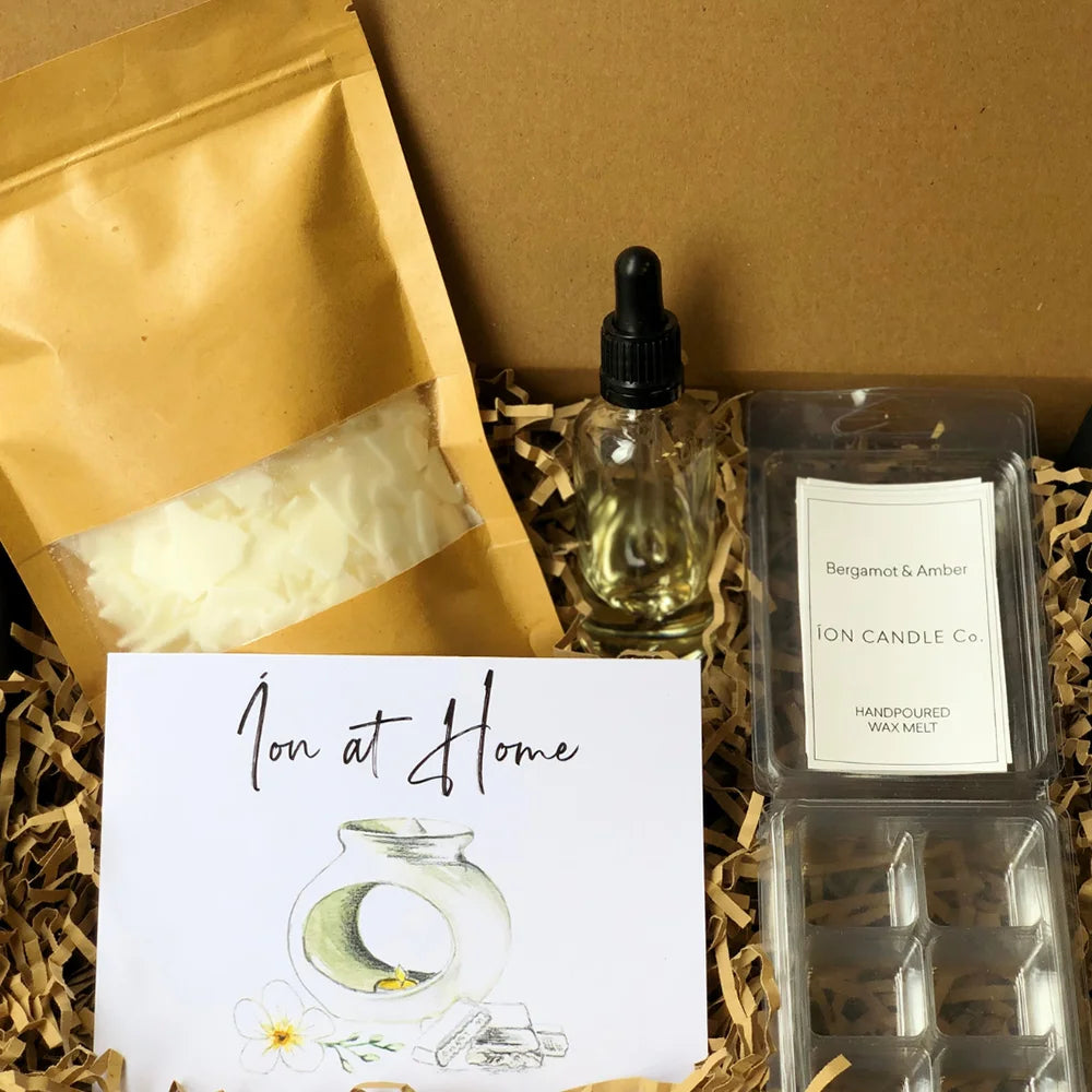 Ion Candle Co. - DIY Wax Melt Kit in it's packaging close up
