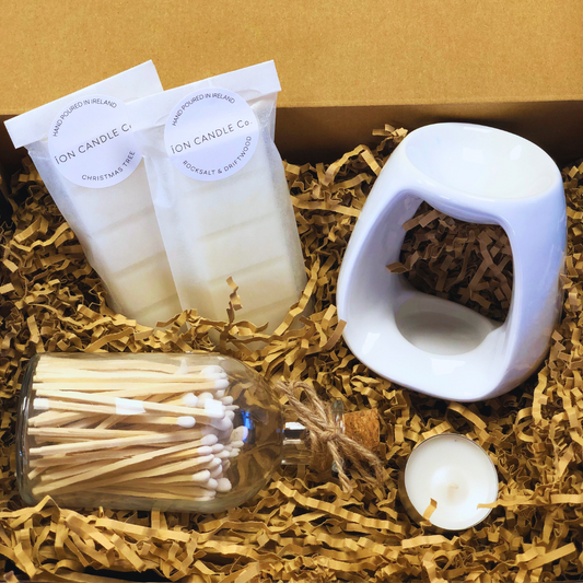 Ion Candle Co. - Wax Melt, Burner and matches in jar  Bundle