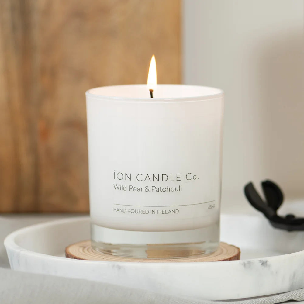Ion Candle Co. - Luxury Scented Wild Pear and Patchouli Candle