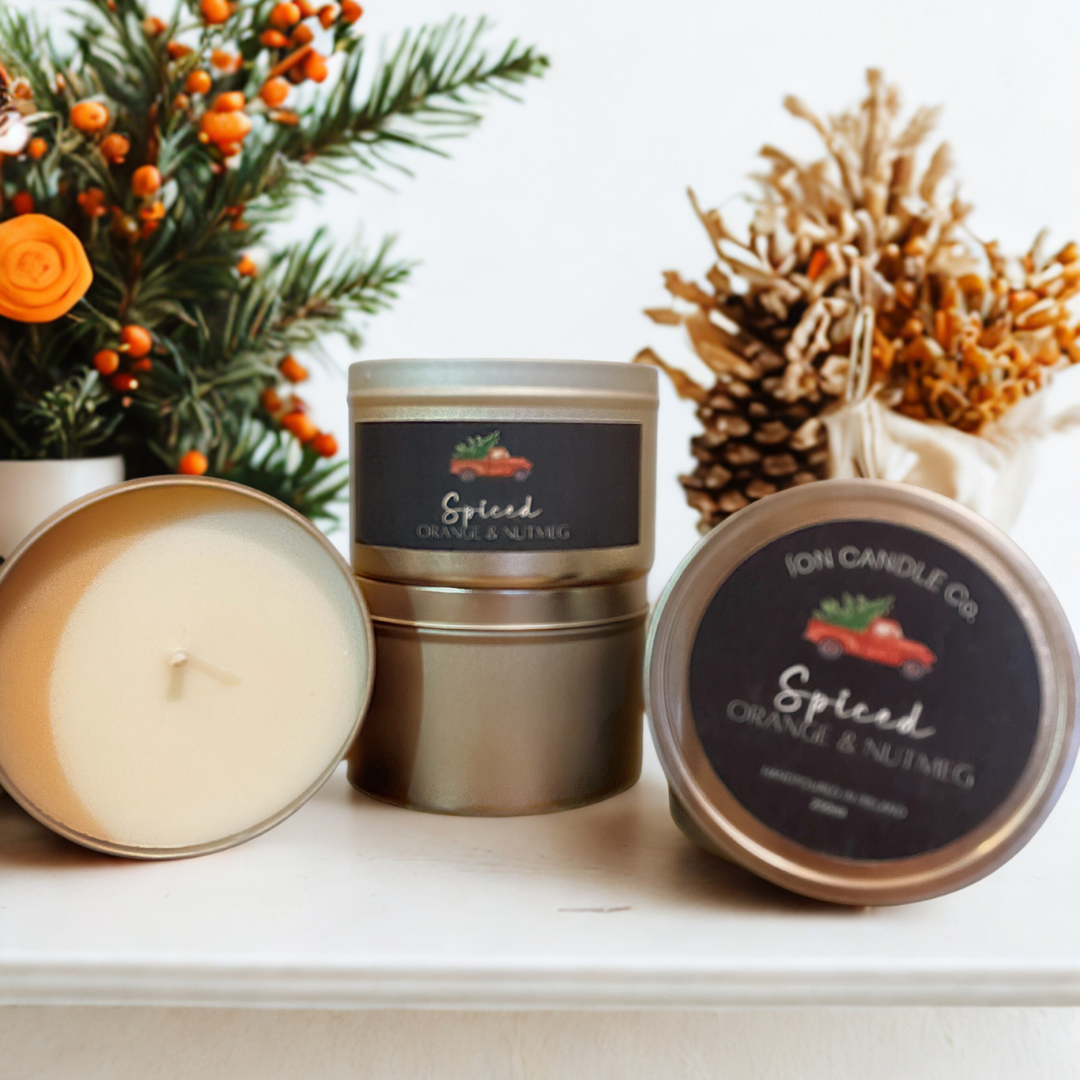 Christmas Candle Tin - Festive Gift Collection