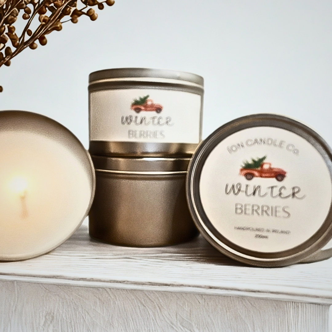 Christmas Candle Tin - Festive Gift Collection