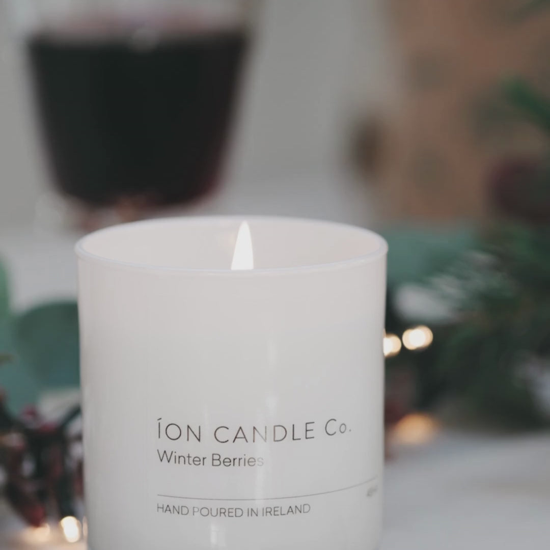 winter berries candle getting the flame extinguished using our candle snuffer as part of the tool kit 